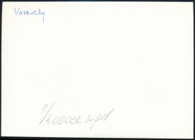 1976 Victor Vasarely / Vásárhelyi Győző (1906-1997) festő és szobrász a pécsi Vasarely Múzeumban, fo...