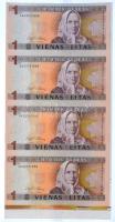 Litvánia 1994. 1L vágatlan 4-es ívben T:I- Lithuania 1994. 1 Litas uncut sheet of 4 C:AU