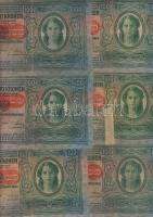 1912. 100K(13x) piros "Deutschösterreich" fny-sal T:III+,III,III/IV