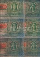 1912. 100K(13x) piros "Deutschösterreich" fny-sal T:III+,III,III/IV