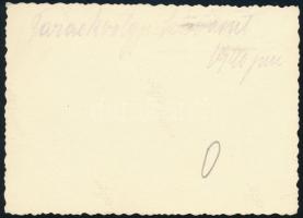 1940 A farkasvölgyi kisvasút, a mai Gyermekvasút elődjéről készített fotó, hátoldalon feliratozva, 6...