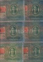 1912. 100K(20x) piros "Deutschösterreich" fny-sal T:II,II-