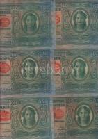 1912. 100K(20x) piros "Deutschösterreich" fny-sal T:II,II-