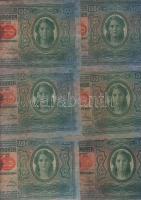 1912. 100K(20x) piros "Deutschösterreich" fny-sal T:II,II-