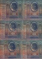 1912. 100K(12x) piros "Deutschösterreich" fny-sal T:II+