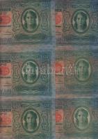 1912. 100K(12x) piros "Deutschösterreich" fny-sal T:II+