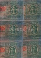 1912. 100K(12x) piros "Deutschösterreich" fny-sal T:II+