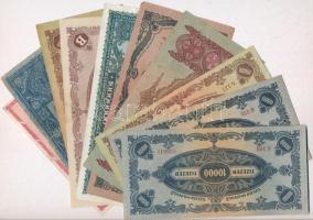 10db-os korona, pengő és adópengő bankjegy tétel T:I--III