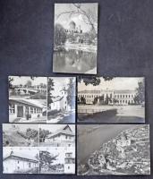 200 db MODERN magyar fekete-fehér retro képeslap kisebb településekkel / 200 modern Hungarian black ...