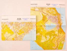 2004 Balatonfüred (Hajógyár)-Tihany, topográfiai térkép, 1:10.000, Bp., Földmérési és Távérzékelési Intézet, hajtásnyomokkal, 58x69 cm