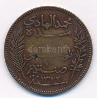 Tunézia 1904A 10c Br T:2,3 ü.
Tunisia 1904A 10 Centimes Br C:XF,F ding
Krause KM#229