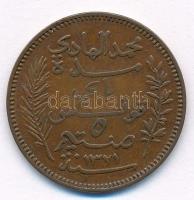 Tunézia 1903A 5c Br T:2 
Tunisia 1903A 5 Centimes Br C:XF
Krause KM#228