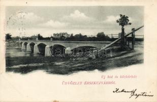 Érsekújvár with a bridge and a hospital