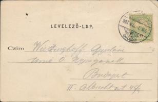 1903 Kovácspatak, Kovacov;  Medve-barlang, Ámor forrás. Kiadja Wallfisch S. (Esztergom) / cave entra...