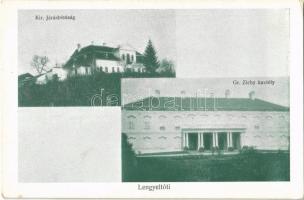1929 Lengyeltóti, Kir. Járásbíróság, Zichy kastély. Falus Dezső felvétele