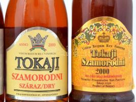 2000 Tokaji bor tétel (aszú, furmint, szamorodni, stb.), 6 db
