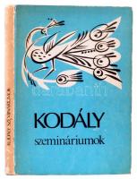 Kodály szemináriumok. Tankönyvkiadó, 1982 Kiadói kartonálásban, kopottas.