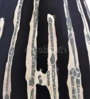 Iparművészeti vállalatos Illés mázas kerámia váza, jelzett, hibátlan, m: 31 cm