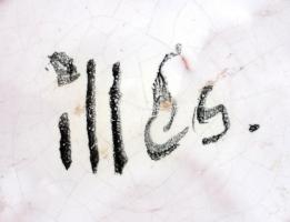 Iparművészeti vállalatos Illés mázas kerámia váza, jelzett, hibátlan, m: 31 cm