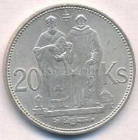 Szlovákia 1941. 20K Ag Cirill és Metód T:1- Slovakia 1941. 20 Korun Ag St. Kyrill and St. Methodius C:AU Krause KM#7.1