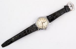 Patek Philippe replika automata karóra. Bőr szíjjal, működő állapotban  d:3,7 cm