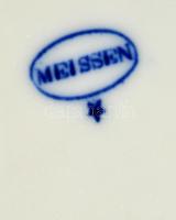 Meisseni porcelán tálka, jelzett, hibátlan, d: 13 cm