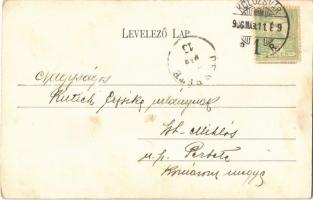 1906 Kolozsvár, Cluj; Sétatéri kioszk / kiosk, restaurant, park (EK)