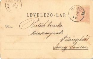 1899 Orsova, Trajan emléktábla a Kazánban / Kazan, Trajantafel / Cazane, Tabula Traiana / monument (...