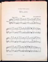 Dohnányi Ernő: Walzer für Klavier zu vier Händen. Leipzig-Wien, Ludwig Doblinger. Papírkötésben, hiá...