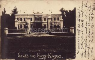 1915 Nagykágya, Nagy-Kágya, Cadea; Pongrácz-kastély / castle. photo  (EK)