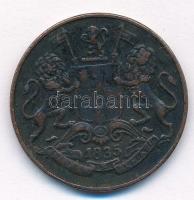 Brit-India / Kelet-Indiai Társaság 1835. 1/4A Cu T:2,2- 
British India / East India Company 1835. 1...