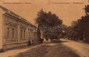 1915 Paripás, Parabuty, Parabutsch, Parabuc, Ratkovo; Fő utca. W.L. 1978. / main street (EK)