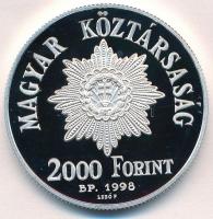 1998. 2000Ft Ag "1848-49. forradalom és szabadságharc 150. évfordulója" tokban, tanúsítván...