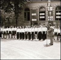 cca 1960-1980 Kecskeméti városrészletek, 10 db fotónegatív, 6×6 cm