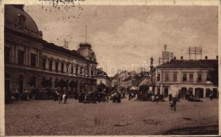 1920 Nyitra, Nitra; Fő tér, piac / main square, market  (EK)