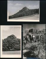 cca 1950-1960 Salgóvár, 3 db feliratozott fotó, 9×14 és 10×15 cm