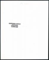 1982 Jankovszky György (1946-): "Elveszett baba", feliratozva, aláírt, pecséttel jelzett, ...