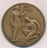 Berán Lajos (1882-1943) 1937. "BSZKRT Sportegyesülete 1912-1937" kétoldalas Br emlékérem (...