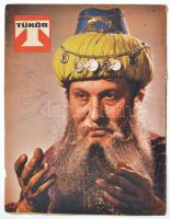 1973 Bessenyei Ferenc (1919-2004) színész aláírása a Tükör folyóirat 1973. júl. 24. számának borítój...