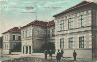 1908 Pancsova, Pancevo; M. k. állami főgimnázium. 218. Miloszavljevics Vazul kiadása / high school