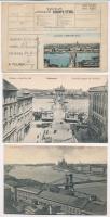Budapest, Lánchíd - 3 db régi képeslap jó minőségben / 3 pre-1945 postcards in good condition