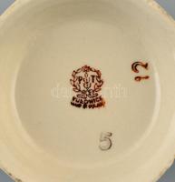 Tulowice kiöntő és cukortartó, matricás, jelzett, kopásnyomokkal, m: 13 cm (2×)