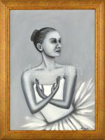 Balog Marianna (1967-): Szerepben. Olaj, vászon, jelzett, keretben, 50×70 cm