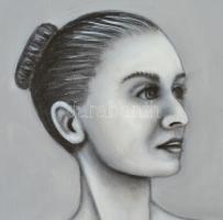 Balog Marianna (1967-): Szerepben. Olaj, vászon, jelzett, keretben, 50×70 cm