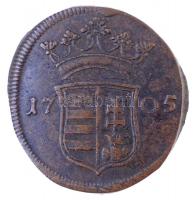1705. X Poltura Cu II. Rákóczi Ferenc (7,39g) T:2 Hungary 1705. X Poltura Cu Francis II Rákóczi (7,39g) C:XF Huszár: 1535 Unger II.: 1133.a