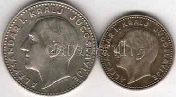 Jugoszlávia 1931(a)10d + 1931 20d ezüst 1-1db T:2/3