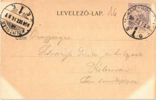 1900 Máramarossziget, Sighetu Marmatiei; Református templom, Vármegyeháza. Mayer és Berger kiadása /...