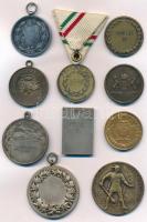 Vegyes 10db-os sport emlék- és díjérem tétel, közte "Budapesti (Budai) Torna-Egylet - EÉE - Kis...