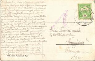 1915 Ürög, Irig; Kotarski sud, Teodorovska Crkva / utcakép, templom / street view, church + "Ce...