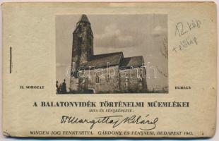 Dr. Margittay Richárd: A Balatonvidék Történelmi Műemlékei; II. sorozat - Egregy. Teljes régi képesl...